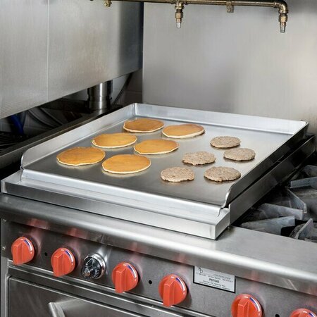 ASSURE PARTS 24in x 27in x 4in Add-On 4 Burner Griddle Top 177AOGT2427